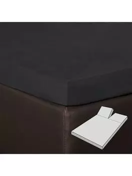 Простыня BettwarenShop, цвет titanium