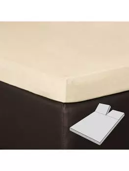 Простыня BettwarenShop, цвет vanille