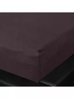 Простыня BettwarenShop Multi Stretch, цвет mahagoni