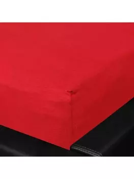 Простыня BettwarenShop Multi Stretch, красный