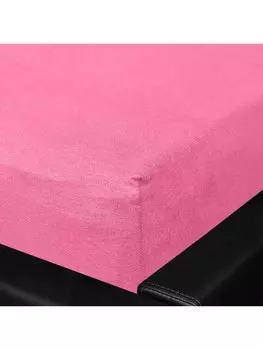 Простыня BettwarenShop Multi Stretch, розовый