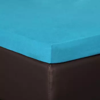 Простыня BettwarenShop Spannbettlaken Topper, бирюзовый