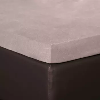 Простыня BettwarenShop Spannbettlaken Topper, цвет basalt