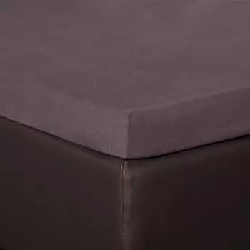 Простыня BettwarenShop Spannbettlaken Topper, графитовый