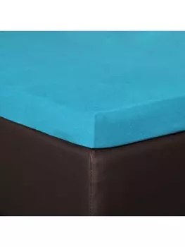 Простыня BettwarenShop Topper, бирюзовый