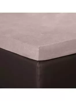 Простыня BettwarenShop Topper, цвет basalt