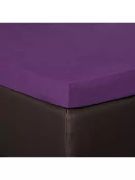 Простыня BettwarenShop Topper, цвет brombeere