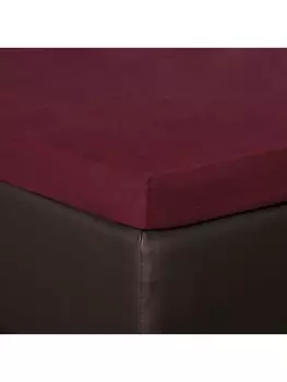 Простыня BettwarenShop Topper, цвет burgund