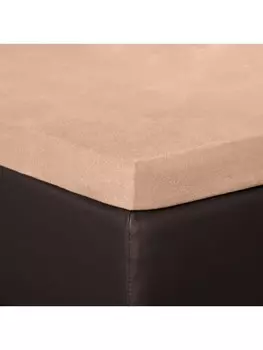 Простыня BettwarenShop Topper, цвет champignon