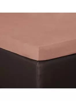 Простыня BettwarenShop Topper, цвет macchiato