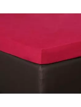Простыня BettwarenShop Topper, цвет rubin