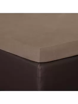 Простыня BettwarenShop Topper, цвет schlamm