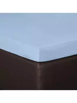 Простыня BettwarenShop Topper, голубой