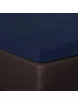 Простыня BettwarenShop Topper, синий