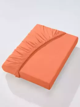 Простыня Biberna, (1 шт.) Б: 180-200 см, цвет terrakotta