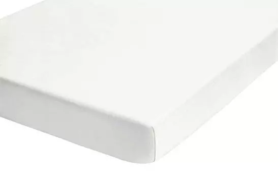 Простыня Biberna джерси эластан с пружинным матрасом 180x200 см - 200x220 см белая