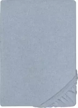 Простыня Biberna Hermal Biber хлопковая 90-100х190-200 см, цвет jeans/blau