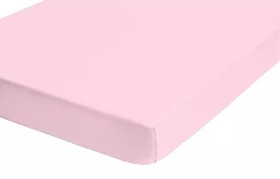 Простыня Biberna из джерси и эластана 180x200 см - 200x220 см роза