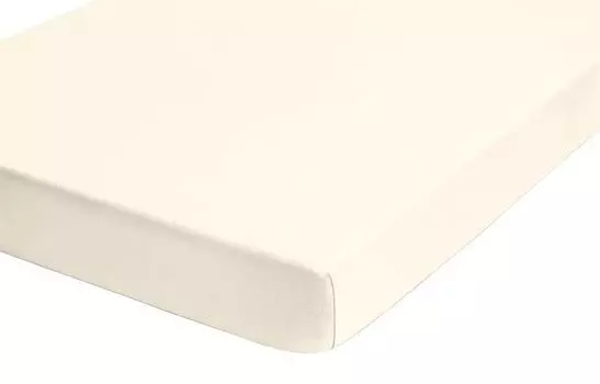 Простыня Biberna из джерси и эластана, приталенная простыня 180x200 см - 200x220 см натуральный