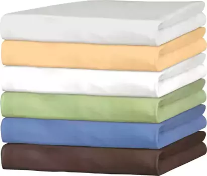 Простыня Biberna "Мика", сертифицирована GOTS, изготовлена из экологически чистого хлопка 140-160х190-200 см, 1 шт., зеленый