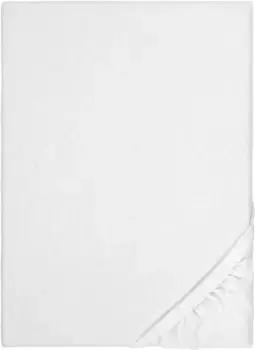 Простыня Biberna на подгонке "Бобер в размере. 70х140 см детский", из хлопка, для матрасов высотой до 22 см, зимний, детский, простыни 60-70х120-140 см, 1 шт., белый