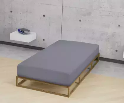 Простыня Biberna на подгонке "Бобер в размере. 90х200, 140х200 или 180х200 см", из хлопка, для матрасов высотой до 22 см, зимние, простыни 180-200х200 см, 1 шт., цвет silberfarben