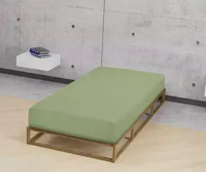 Простыня Biberna на подгонке "Бобер в размере. 90х200, 140х200 или 180х200 см", из хлопка, для матрасов высотой до 22 см, зимние, простыни 90-100х190-200 см, 1 шт., цвет fichte