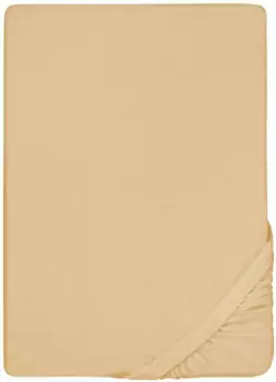 Простыня Biberna на подкладке "Пепе", мягкая махровая ткань стрейч 140-160х200 см, 1 шт., цвет orange