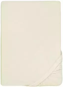 Простыня Biberna на подкладке "Пепе", мягкая махровая ткань стрейч 180-200х200 см, 1 шт., цвет natur