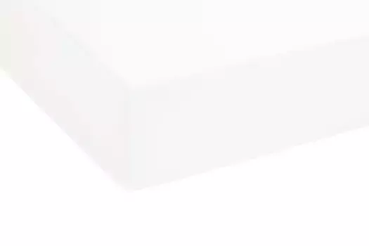 Простыня Biberna "Tobias", изготовленная из трикотажа с эластичной резинкой по всему периметру и устойчивая к кипячению 90-100х190-200 см, 1 шт., белый