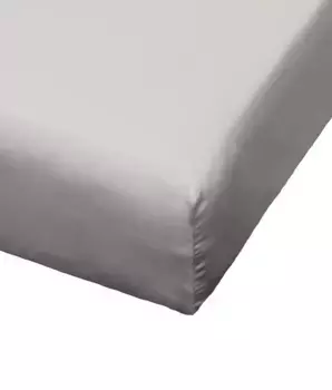 Простыня BIERBAUM "Бобр", зимой уютно и тепло, 100% хлопок, проста в уходе, для матрасов высотой до 20 см 150х200 см, 1 шт., серебристый/серый