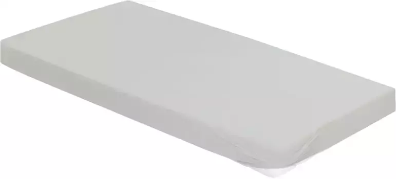 Простыня BIERBAUM "Джерси" из хлопка с эластаном для матрасов высотой до 30 см, простыня 90-100х200-220 см, 1 шт., цвет silberfarben