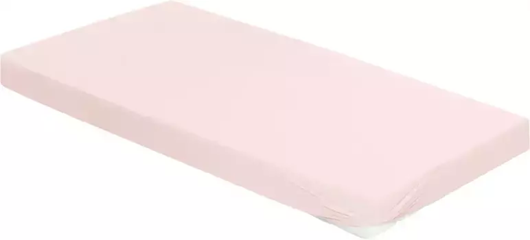 Простыня BIERBAUM "Джерси" из хлопка с эластаном для матрасов высотой до 30 см, простыня 140-160х200-220 см, 1 шт., цвет rose
