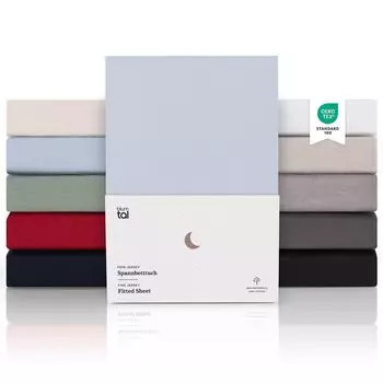 Простыня Blumtal Premium Jersey 140х200см - очень мягкая простыня из 100% хлопка, высота матраса до 22см, светло-голубого цвета.