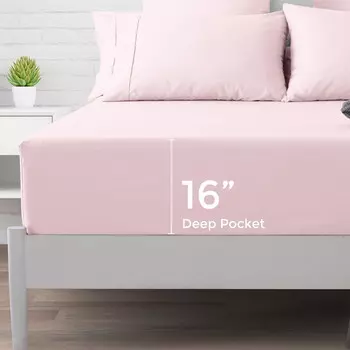 Простыня California King Thread Spread, розовый