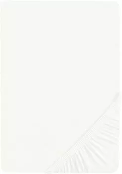 Простыня Castell на подгонке от 180x200 см до 200x200 см, простыня из стрейч-джерси, белая