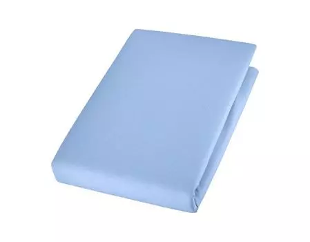 Простыня Cotonea органическая на подкладке благородно-линон цвет голубой-I011 размер 120х200 см.