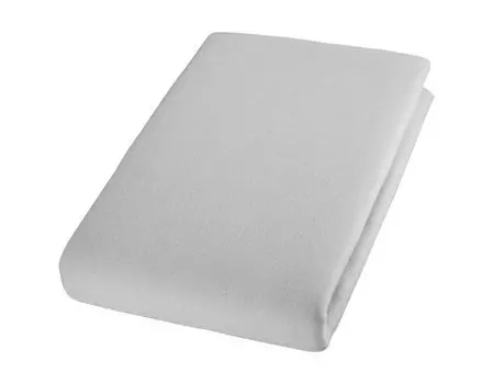 Простыня Cotonea органическая на подкладке из джерси с высокой перемычкой для матраса высота до 30см цвет серый-I107 размер 140х220 см