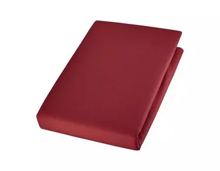Простыня Cotonea органическая приталенная благородный линон цвет гранат -I044 размер 140х200 см