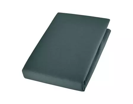 Простыня Cotonea органическая приталенная, цвет благородный линон, чернила -I082, размер 60х120 см.