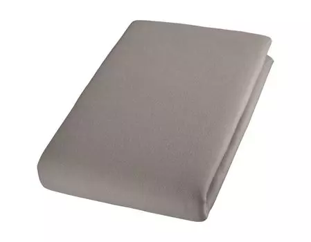 Простыня Cotonea органическая приталенная, двойной трикотаж, высота до макс. 30см, цвет устрица-I169, размер 140x220 см.