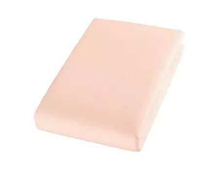 Простыня Cotonea органический трикотаж, высота до 18см, цвет розовый кварц-I054, размер 80х200 см.
