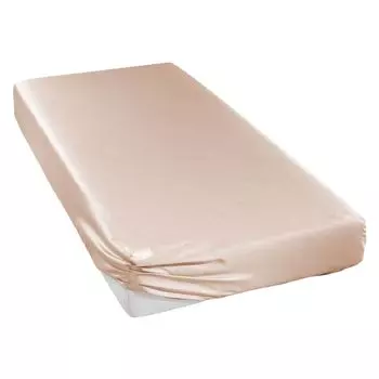 Простыня Curt Bauer однотонная из сатина мако, цвет 3530 абрикос, 160 х 200 см