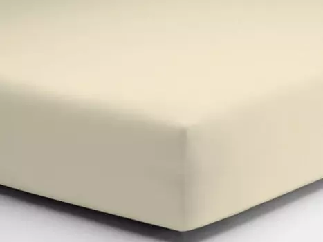 Простыня Daunex Baby Below With Angoly In Jersey Mako, экрю