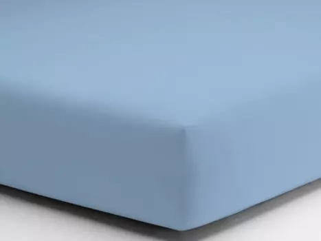 Простыня Daunex Baby Below With Angoly In Jersey Mako, голубой