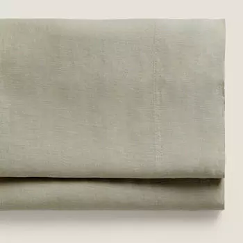 Простыня детская Zara Home Linen, сине-зеленый
