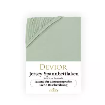 Простыня Devior Jersey 140х200 - 160х200 см эвкалипт простыня 100% хлопок высота матраса до 22см резинка