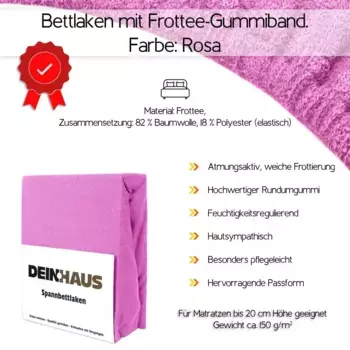 Простыня DH DEIN . HAUS, розовый