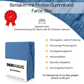 Простыня DH DEIN . HAUS, синий