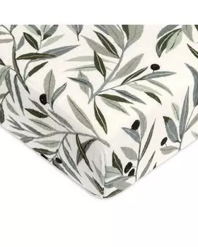 Простыня для детской кроватки из сертифицированного GOTS органического муслинового хлопка Babyletto, цвет Multi